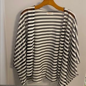Black & White Mesh coverup